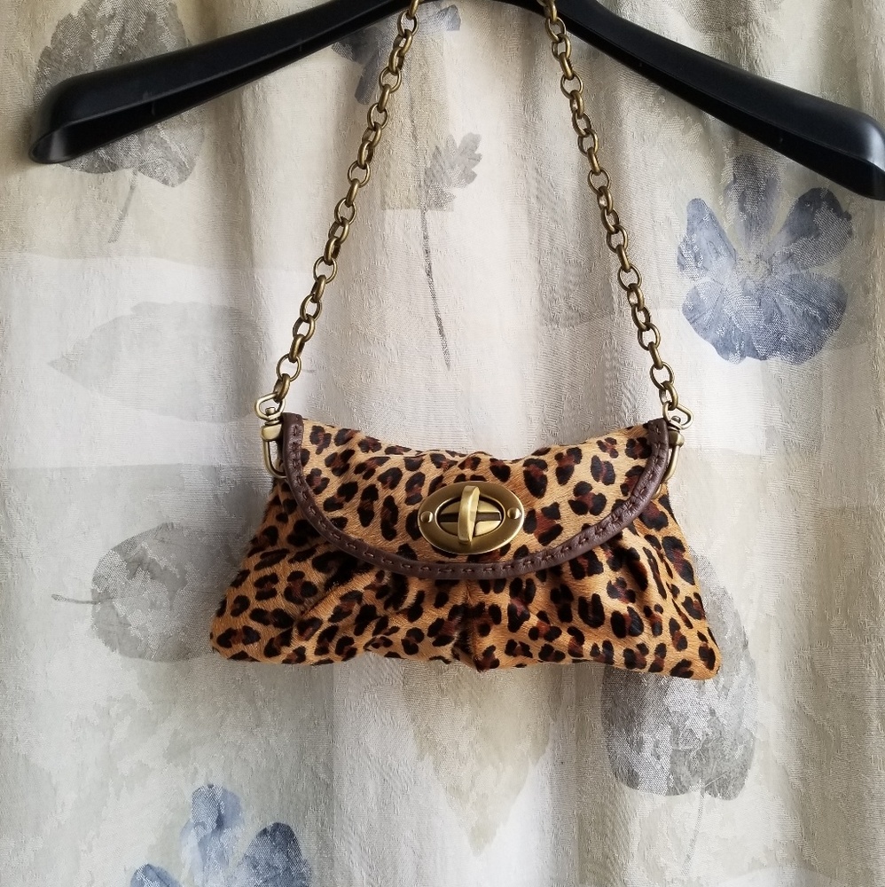 Carla Mancini Leopard Purse/leather/calf hair - Picture 7 of 7